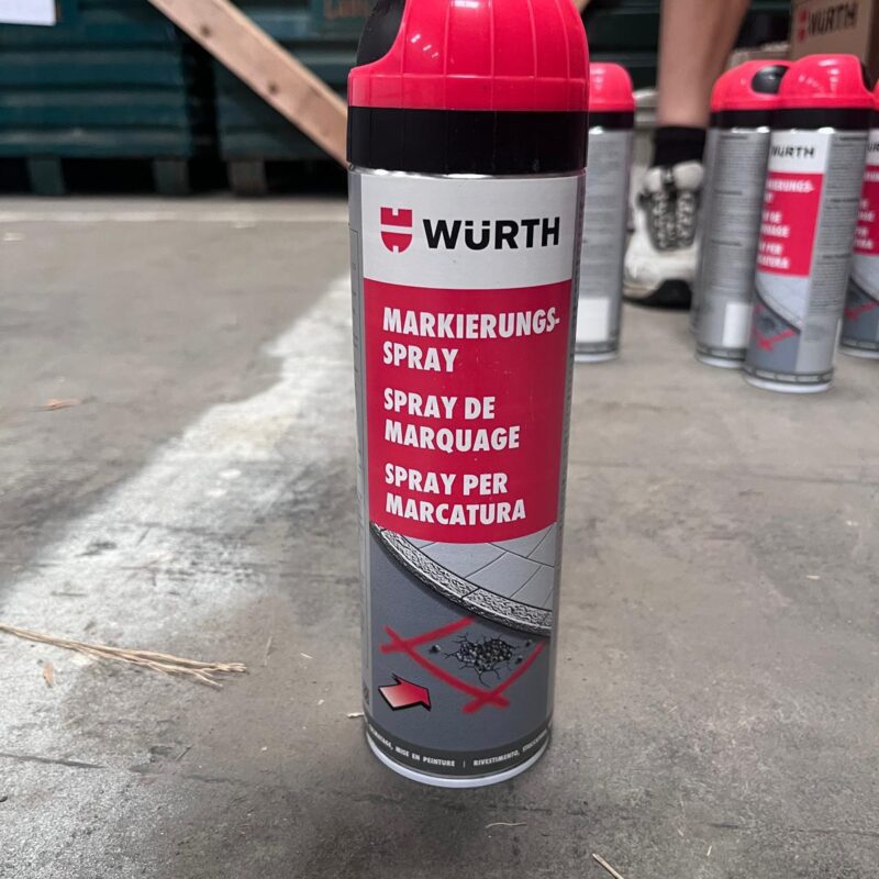 Spray de marquage rouge